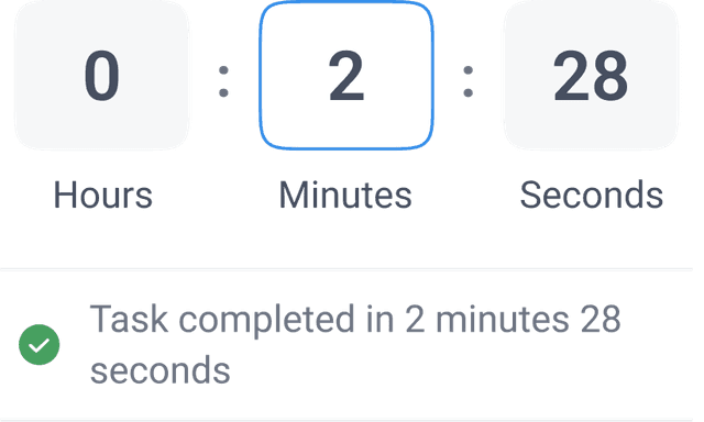 For goals that require a time measurement of an activity.