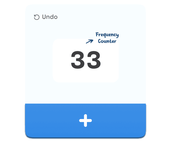 Perfect for goals which require a count of an activity.