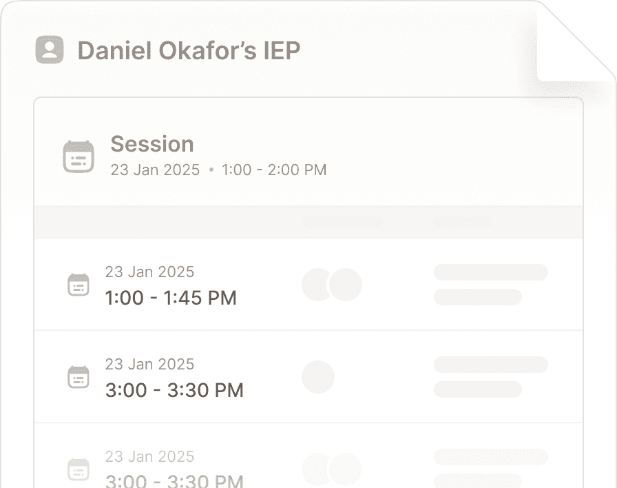 Student Sessions Report